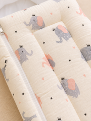 Muslin Carry Bed/Nest - Baby Elephant